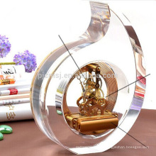 Personaliza Crystal Round Shape Clock Wedding Souvenir